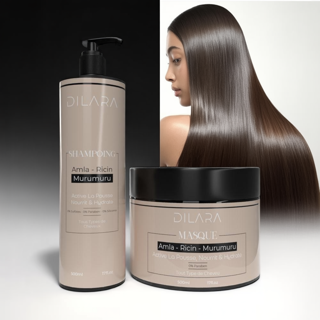 Kit Duo Dilara – Cheveux Lisses, Nourris & Éclatants