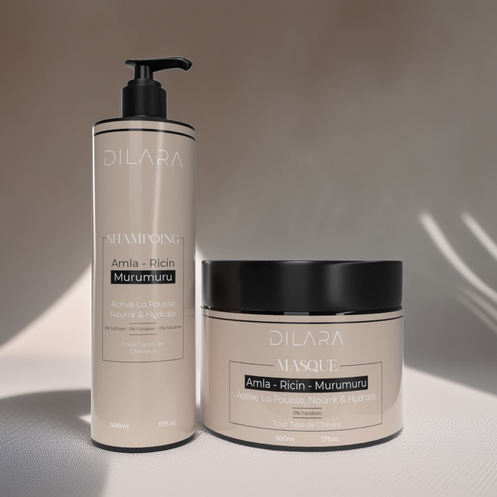 Kit Duo Dilara – Cheveux Lisses, Nourris & Éclatants